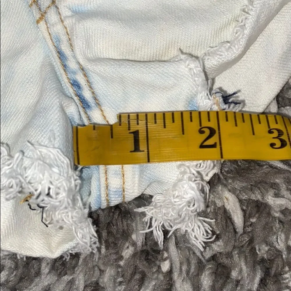 Forever 21 Blue Distressed Factory Ripped Shorts Cutoff Contemporary Casual